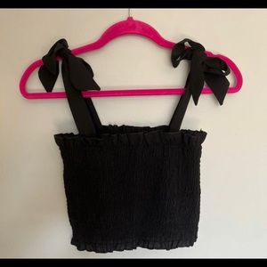 Black crop top